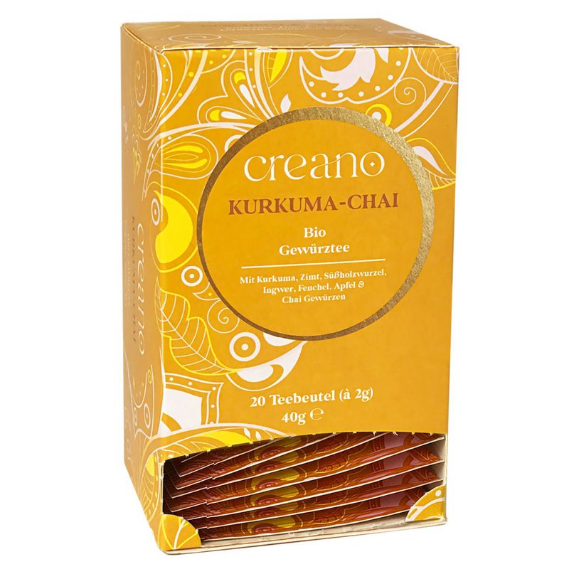 Bio-Teebeutel Kurkuma-Chai, 20er Pack