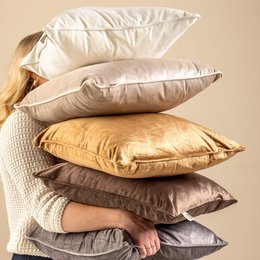 Dutch Decor FINN - Cushion 45x45 cm Ivory - off-white