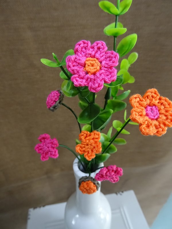 Bouquet Rose/Orange Vert