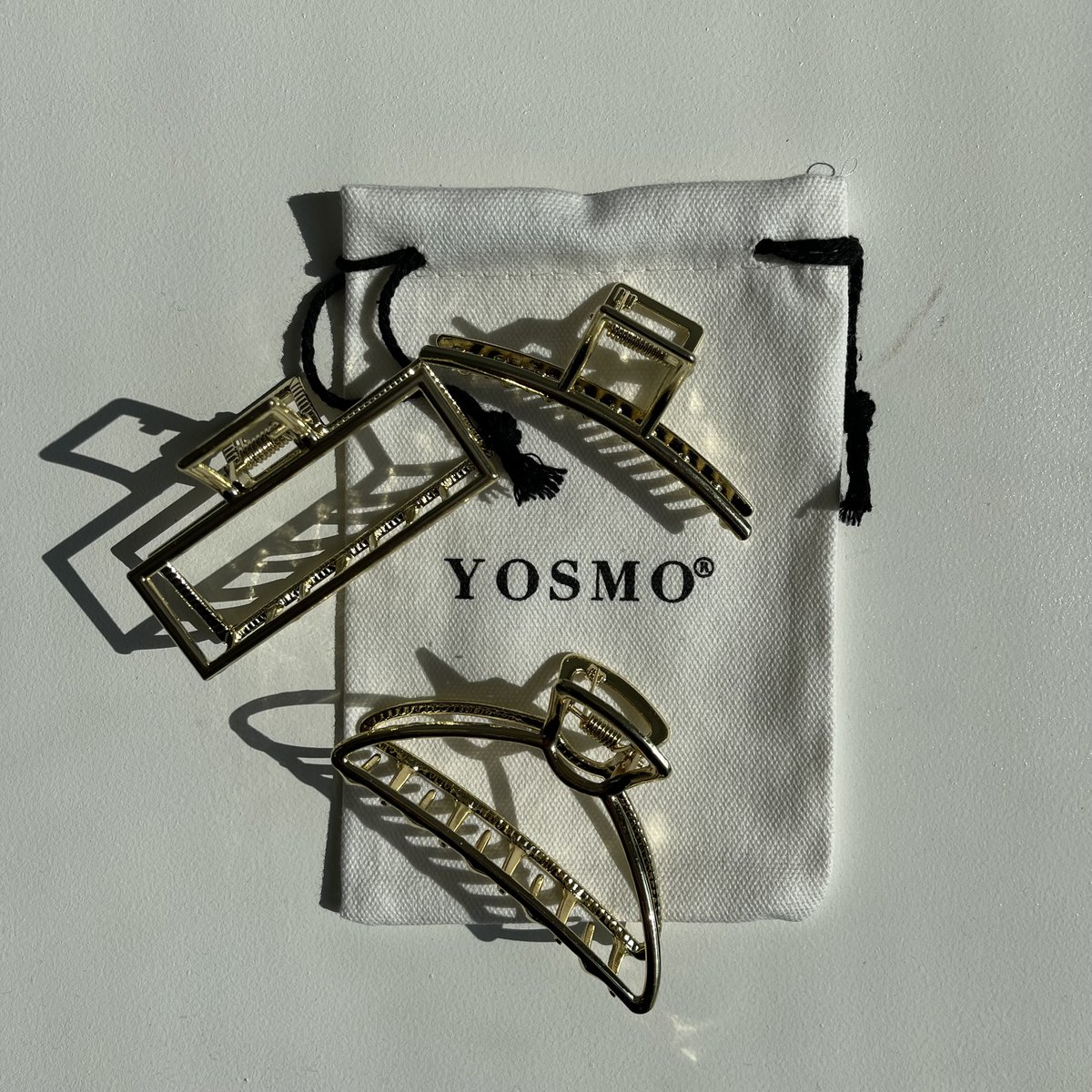 YOSMO Luxury Metal Hair Clip - Midi Size - Indestructible & Plastic Free