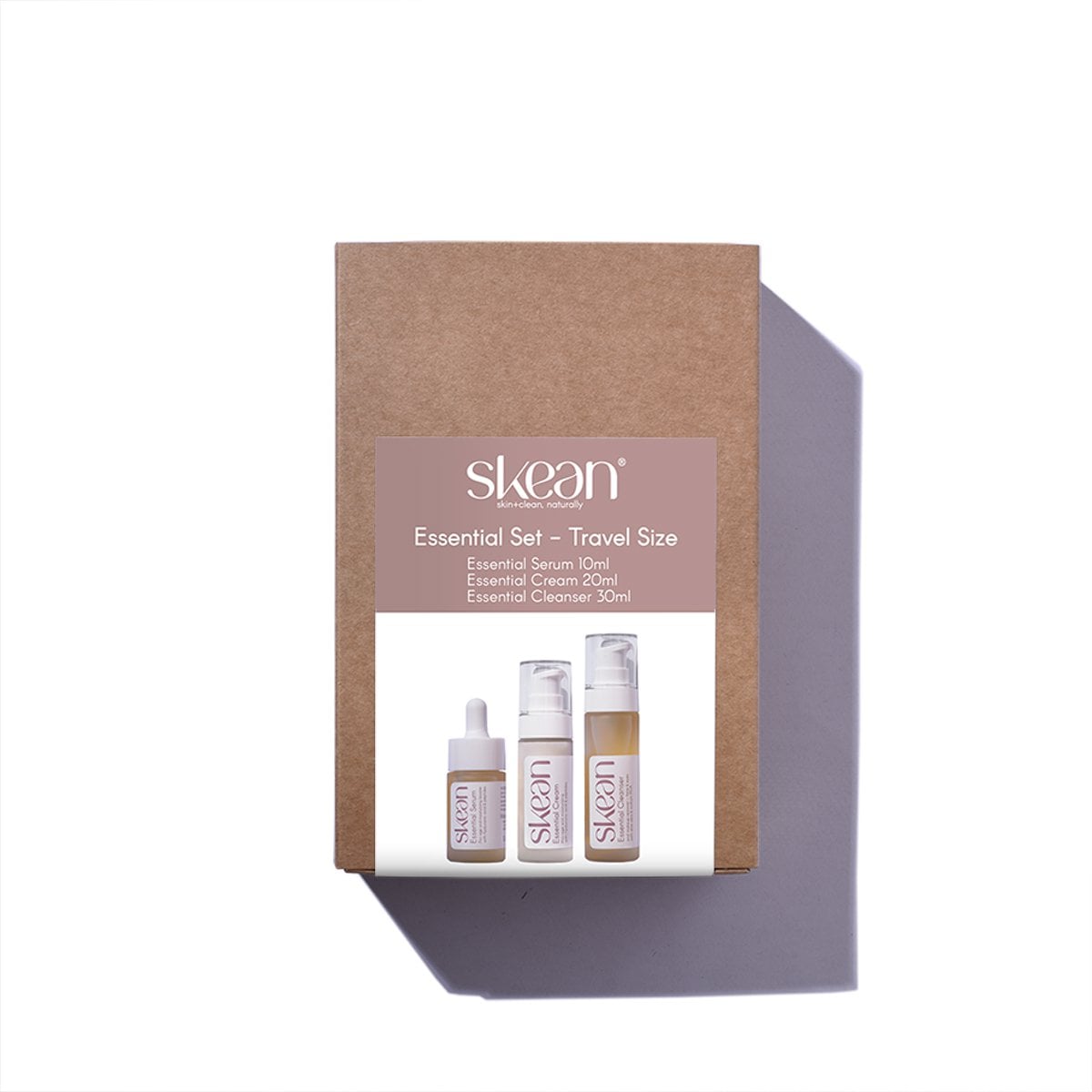 TRAVEL SIZE reinigingskit + anti-aging vochtinbrengende crème en serum