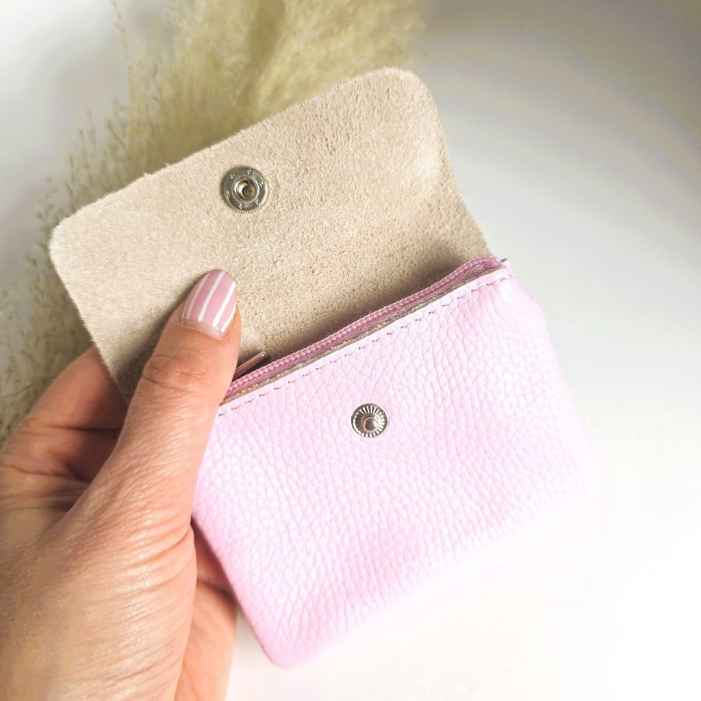 Cartera mini rubor rosa claro