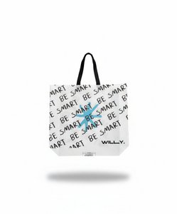 Star Slogan Print Tote Bag - Reusable Shopping