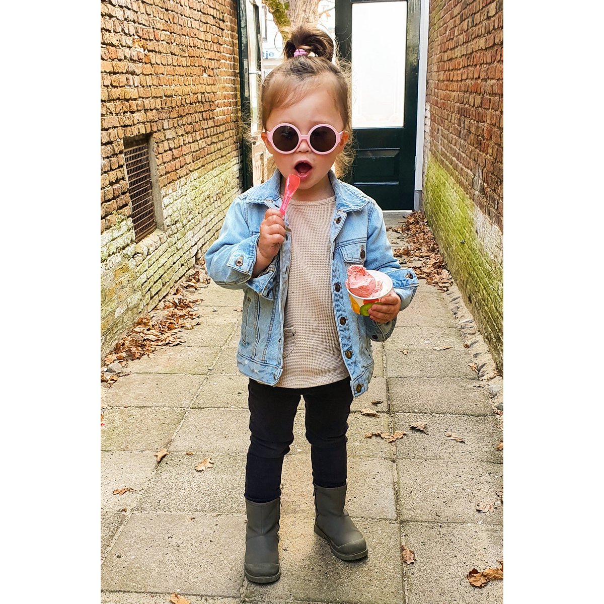 Children's sunglasses Lenny 3-7 years - size M - Pink