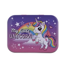Boîte Métallique de Pansements Licorne Magique