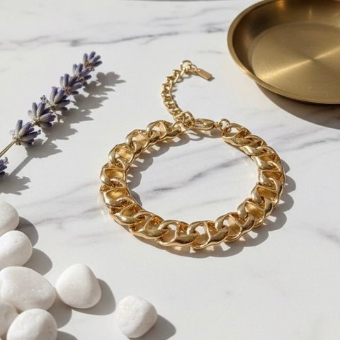 Nua – Wasserdichtes Goldkettenarmband