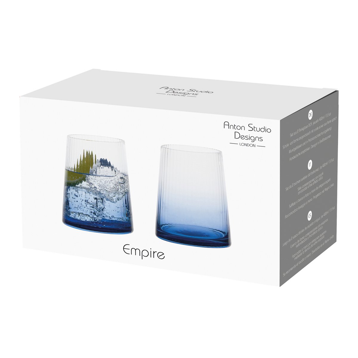Set of 2 Empire Blue DOF Tumblers