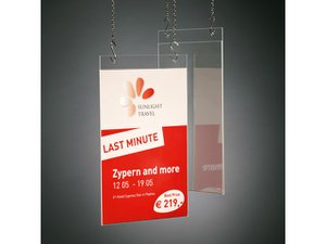 Postertas Sigel wall model A4 transparent acrylic
