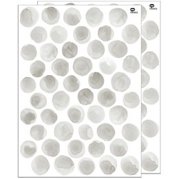Muursticker met aquarel stippen