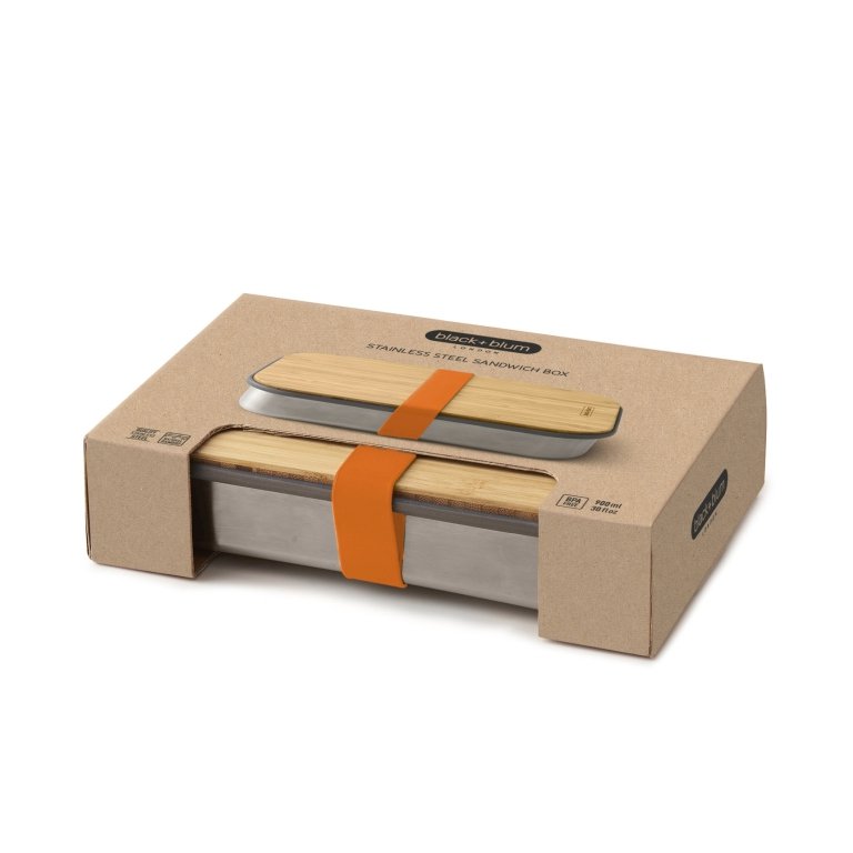 Black+Blum Sandwich Box - Bread bin - 223x150x52mm - Orange