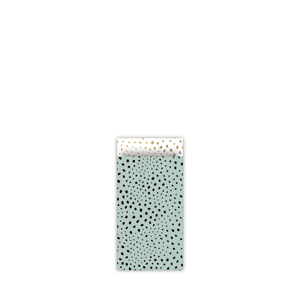 salie/zwart 7x13cm