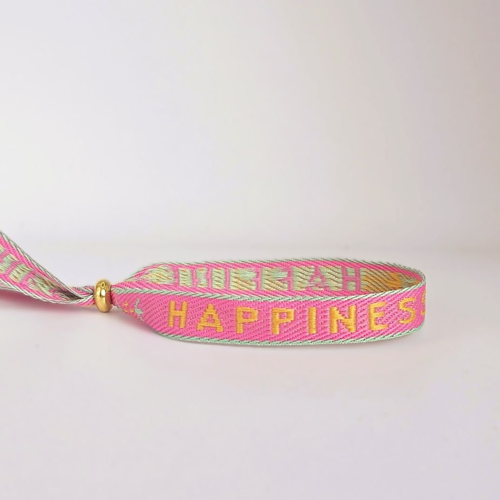 Pulsera de cinta felicidad