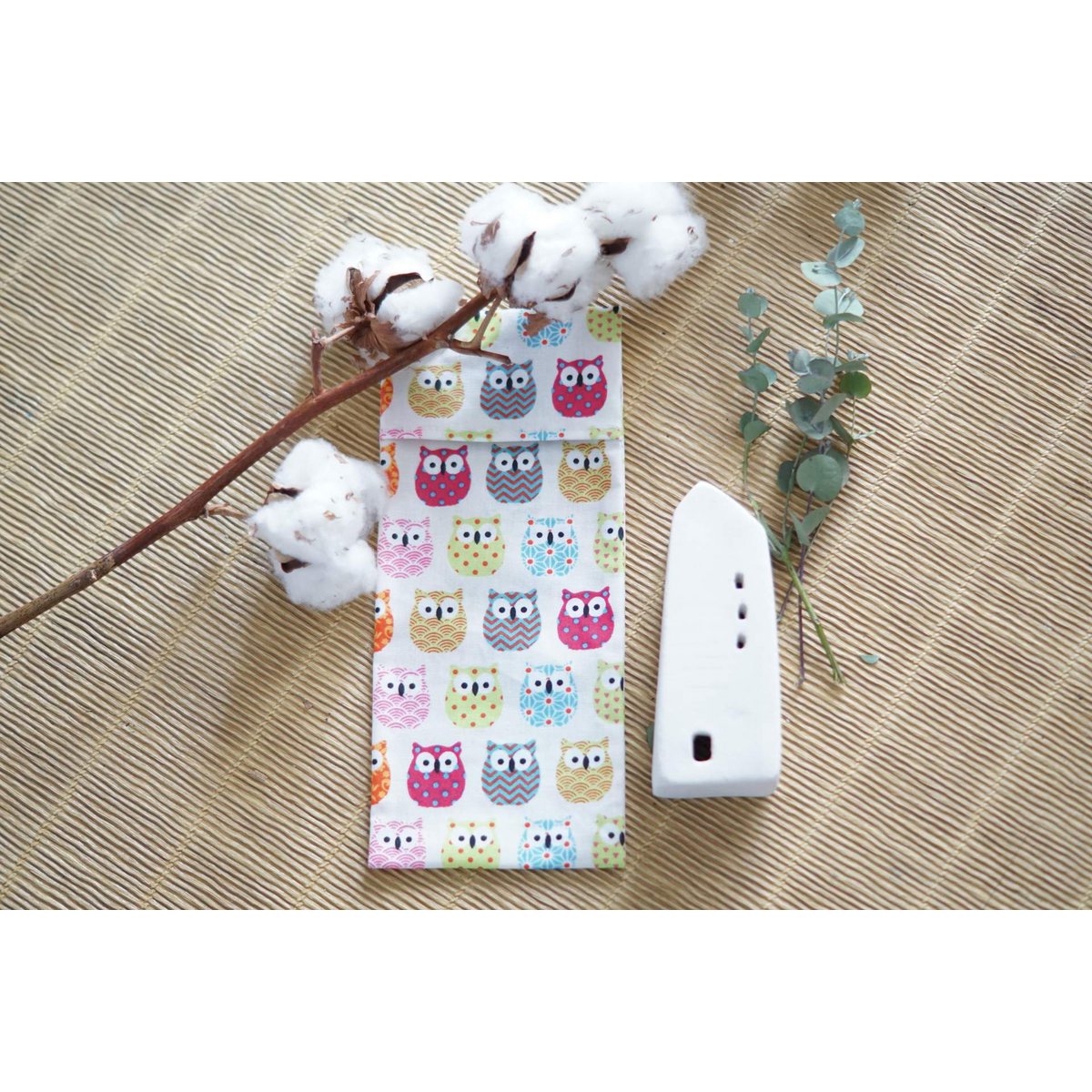 Mix kit de pajitas de bambú con bolsita Made In France