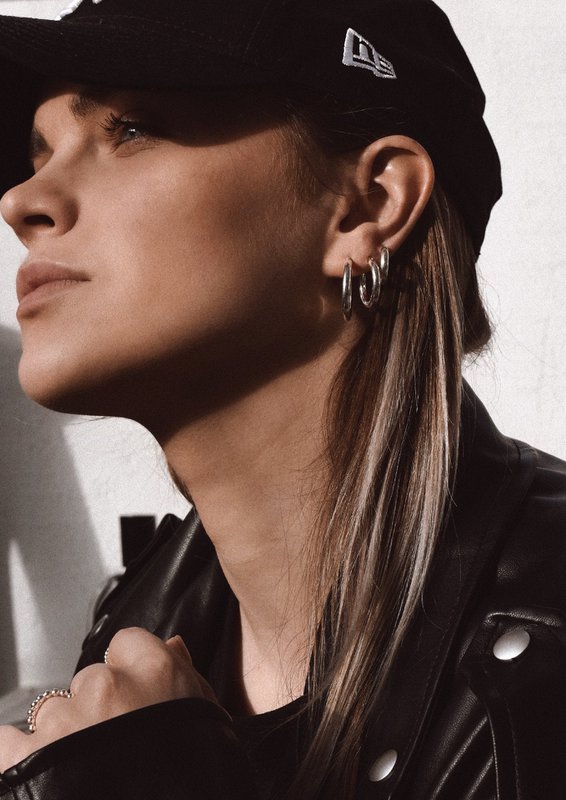 Dizzy Hoops Silver