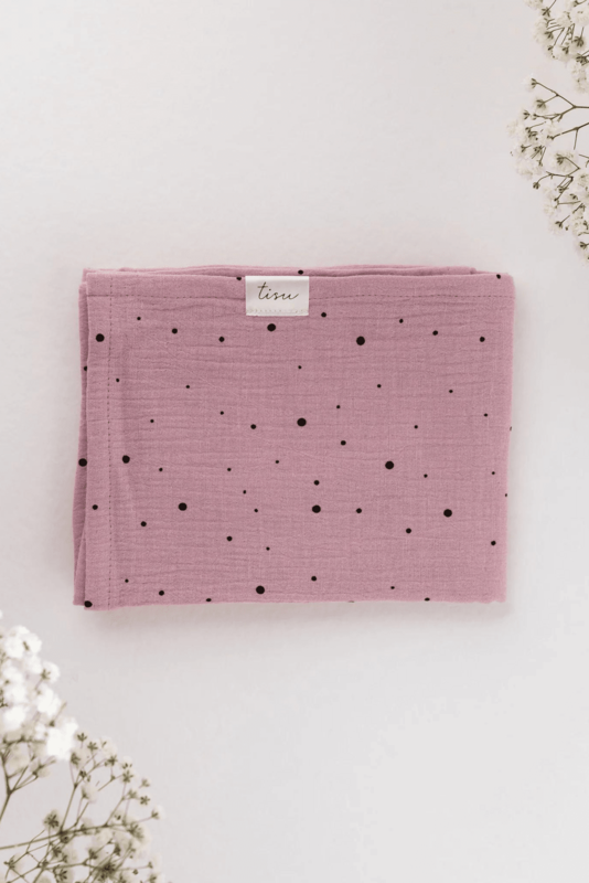 Completo in mussola TISU, Pink + White Dot