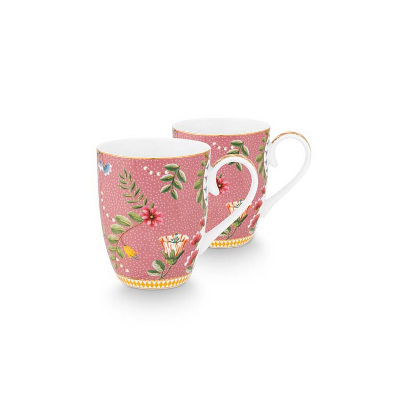 Set/2 Mugs Large La Majorelle Pink 350ml