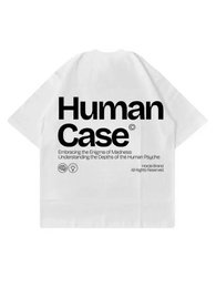 T-Shirt oversize cotone Boxy Fit Made in Italy Human Case