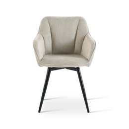 Sienna fauteuil [set van 2] [linnenstof] [360 graden draaibare voet]