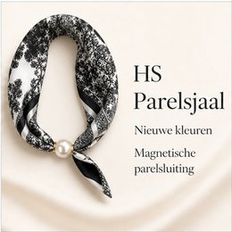 HS Pearl Scarf New Colors - Magnetic Pearl Closure