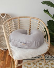 Almohada de lactancia de lino - 6 COLORES, almohada de lactancia, almohada de lactancia de lino, almohada en forma de u, ayudante para la madre y el bebé, almohada de lactancia de lino