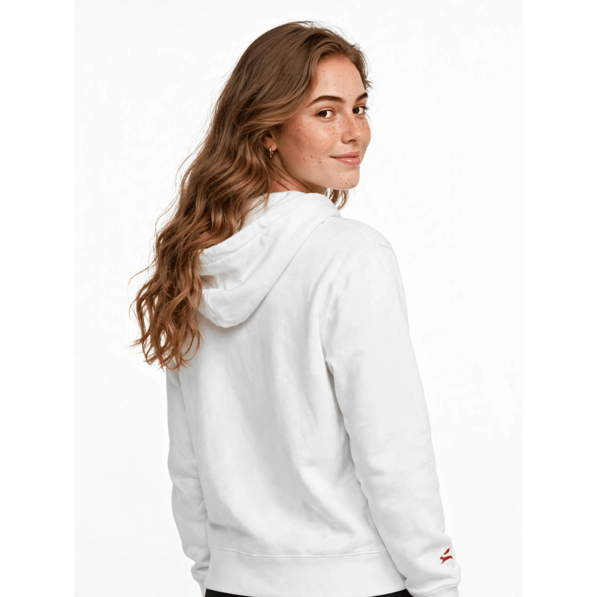 Pure Cotton Hoodie — Metal Eyelets