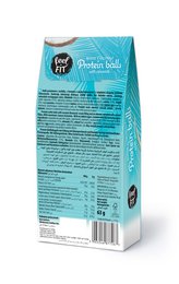 Feel FIT Royal Coconut Protein Balls mit ganzen Mandeln, 17 % Protein, ohne Zuckerzusatz, ohne Palmöl, 63 g