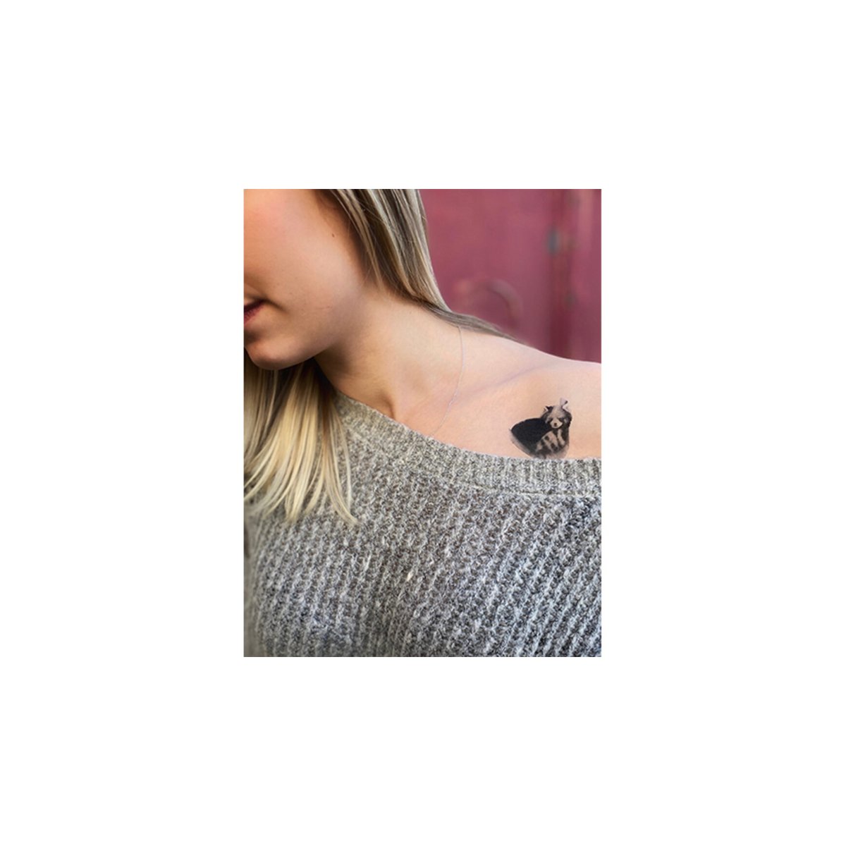 Tatuaggio temporaneo: Panda rosso