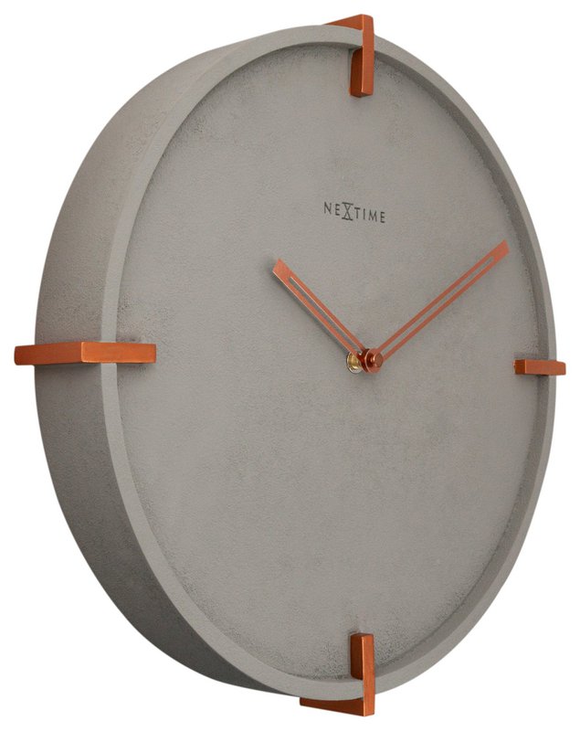 Zegar ścienny - 32 cm - Beton - „Mohawk Wall”