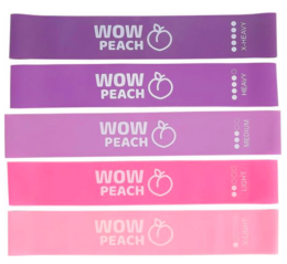 Wow fasce di resistenza color pesca - Rosa