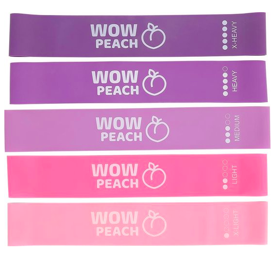 Bandes de résistance Wow pêche - Rose