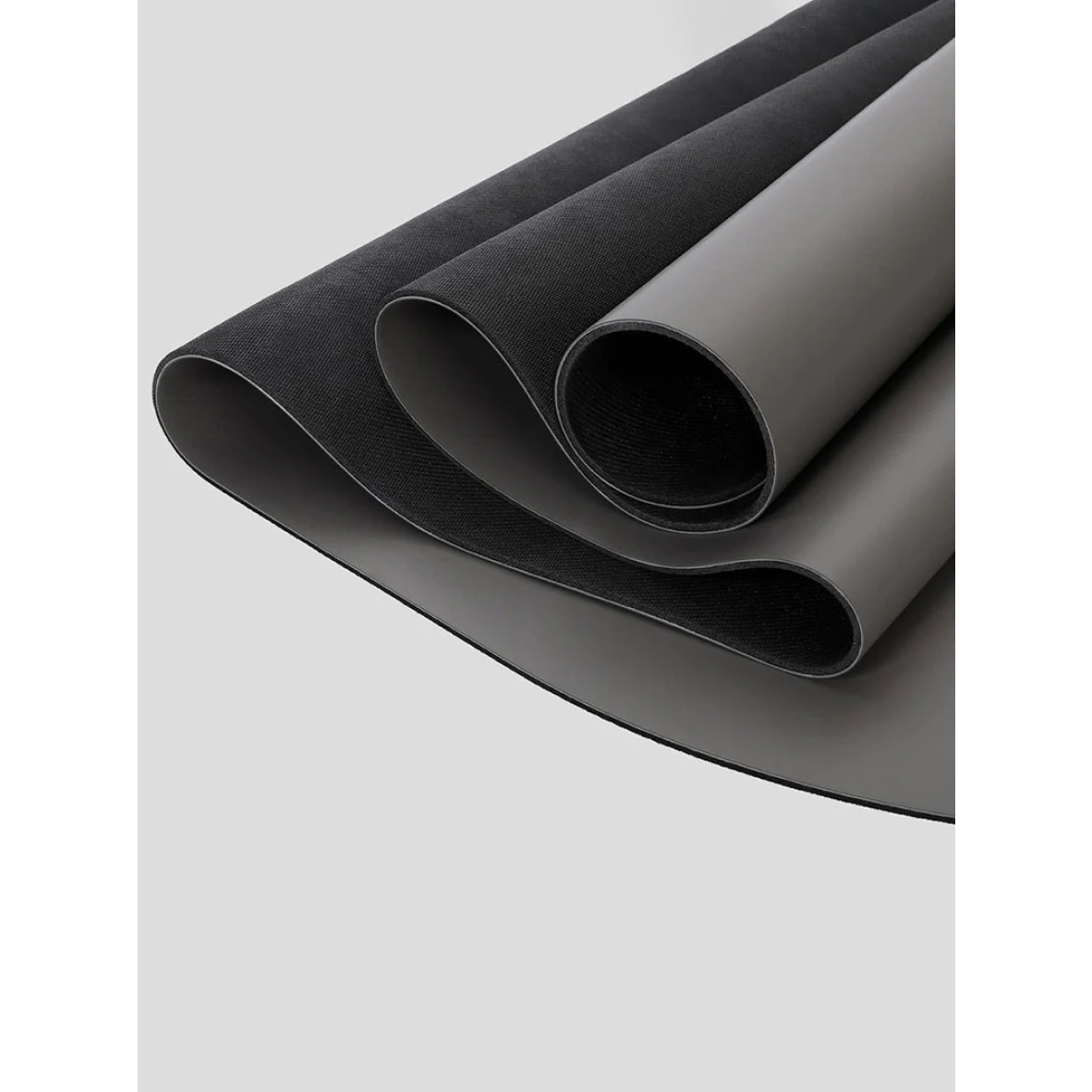 Tapis de Yoga Rond en Caoutchouc Naturel Gris