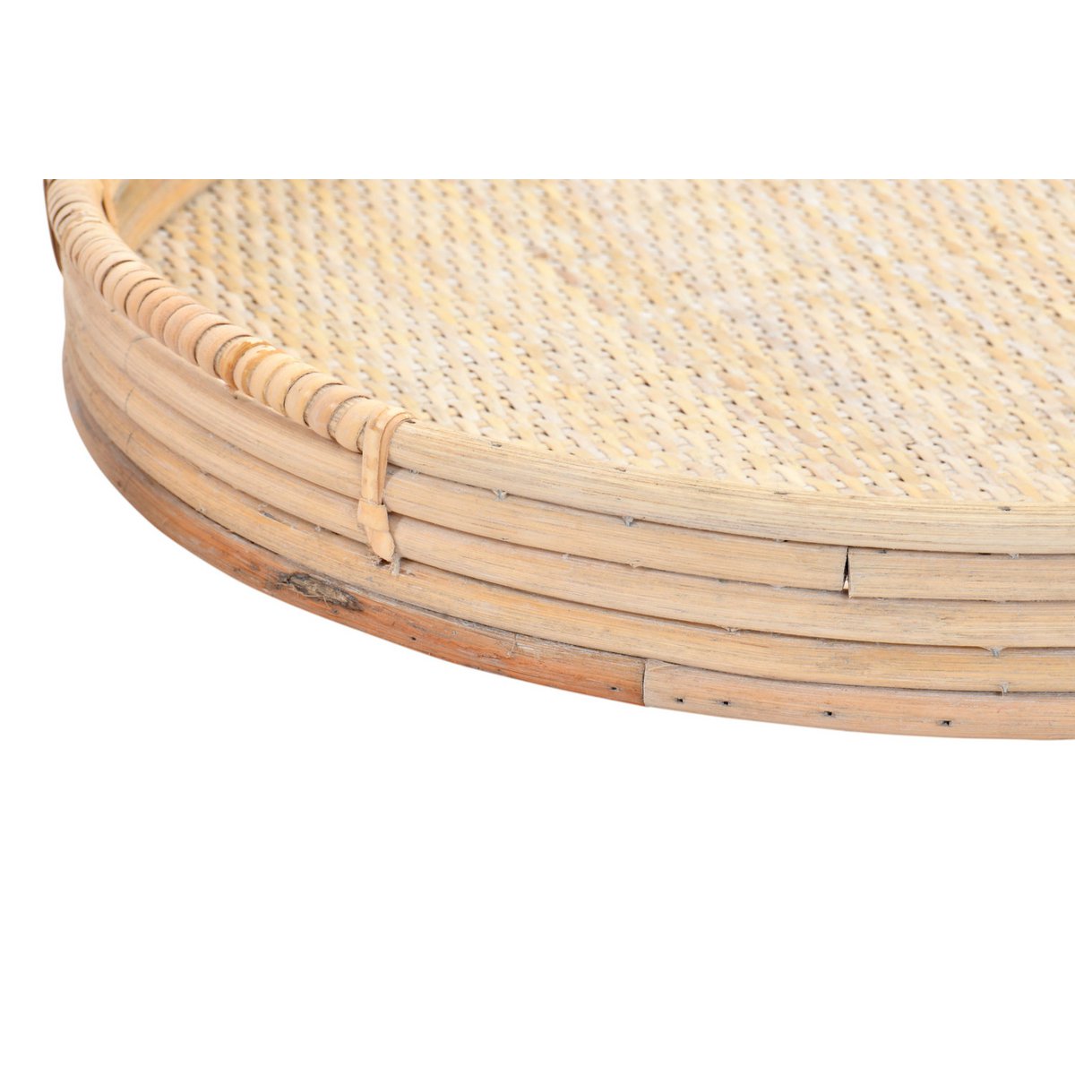 VASSOIO SET 2 RATTAN 50,5X46X5,5 DECORAZIONE NATURALE BD186396