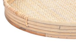 TRAY SET 2 RATTAN 50,5X46X5,5 NATURAL DECORATION BD186396