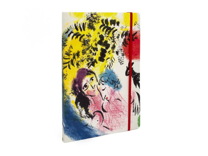 Softcover-Bücher A5, Marc Chagall, Lovers under red sun