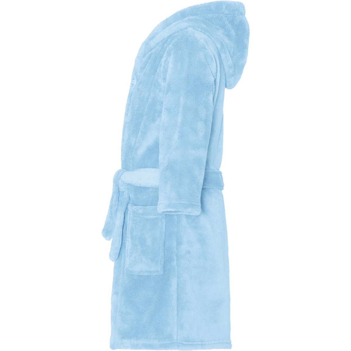 Peignoir polaire uni - bleu
