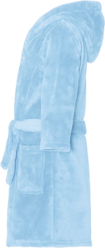 Fleece badekåbe uni - bleu