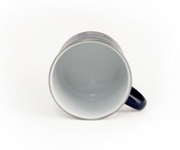 Volkswagen VW T1 Bus Enamel Mug 500ml in Gift Box - Bus Parade/Blue