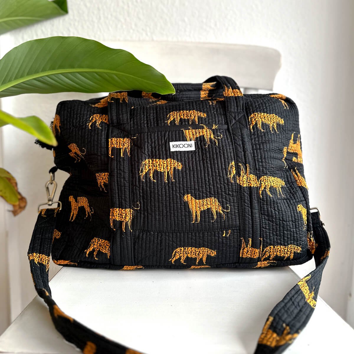 Stor "sort leopard" rejsetaske