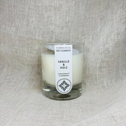 Vanille & Holz | Duftkerze Sojawachs – Vanille, Patchouli und Sandelholz – warm & gemütlich