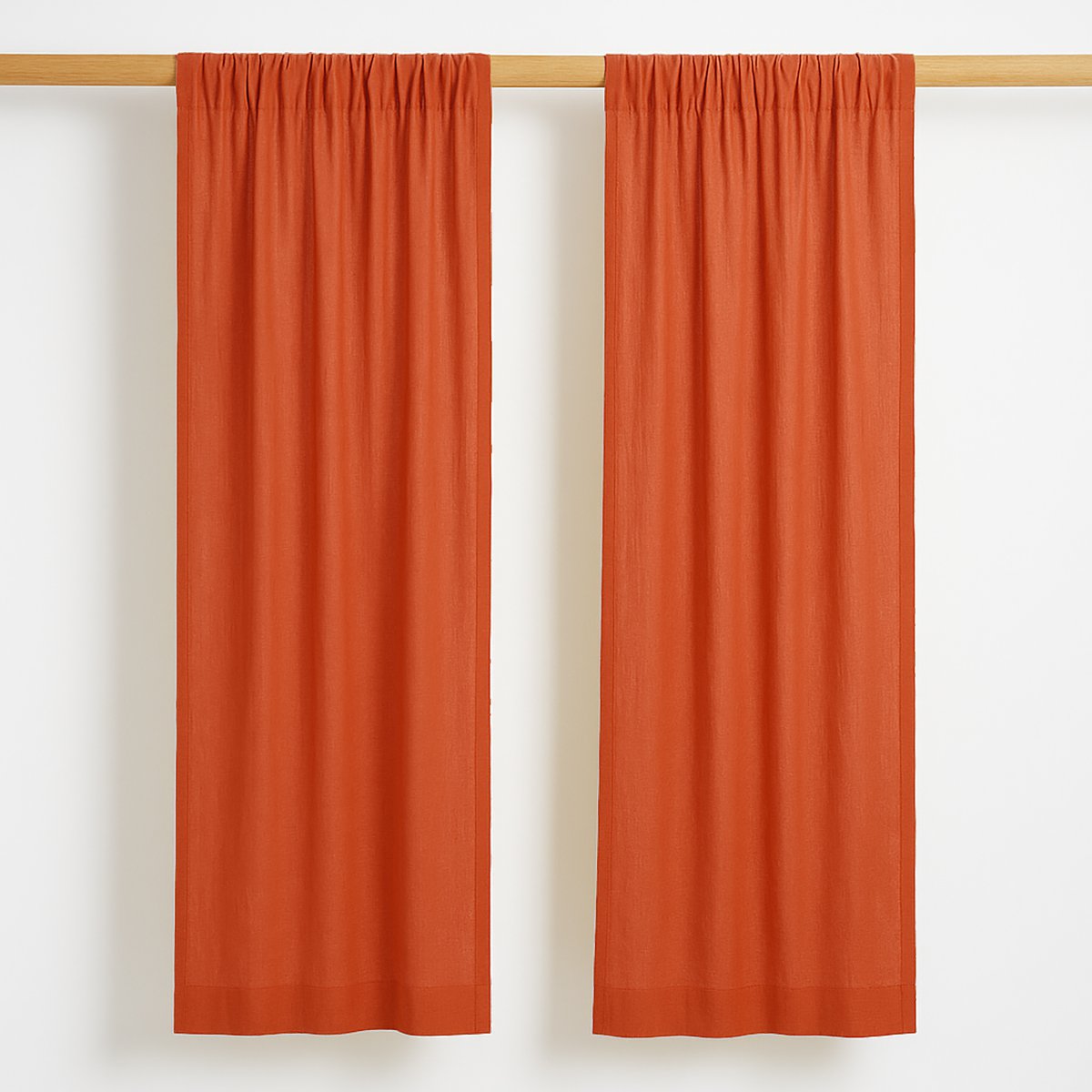 Cortinas de algodón de fresa bio
