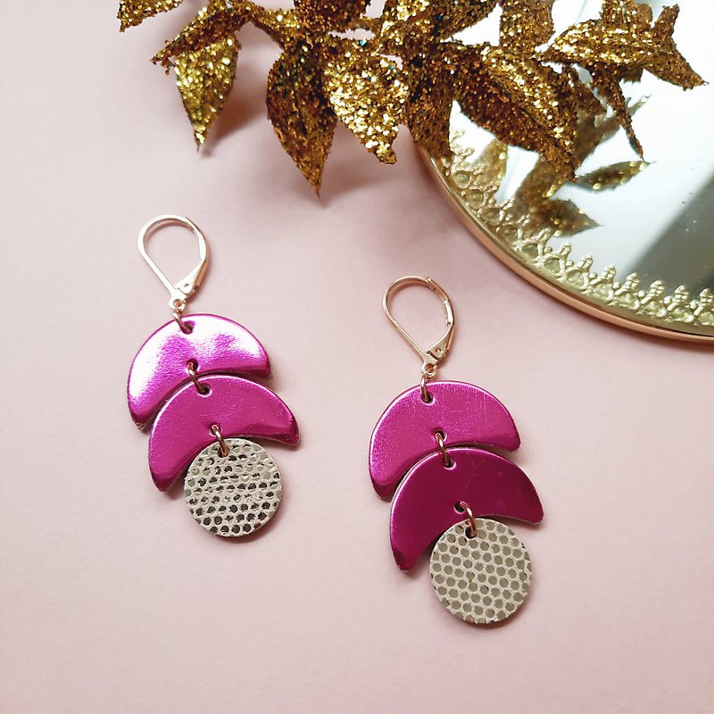 CALDER Fuchsia earrings