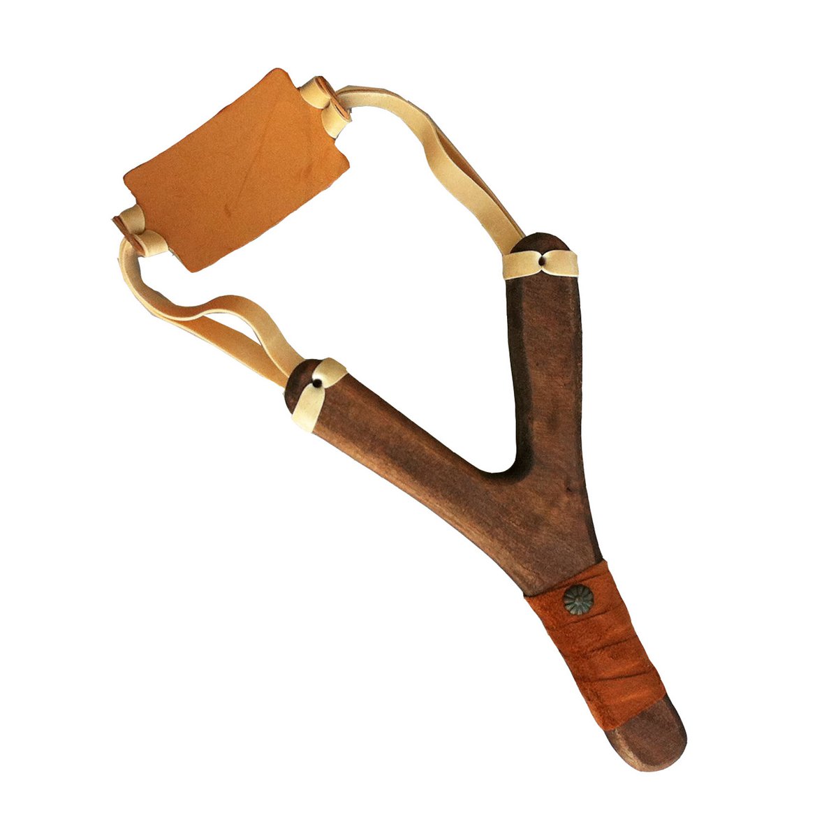 SLINGSHOT RUSTIK SUEDE GRIP + 3 CORK BALLS - ST531F