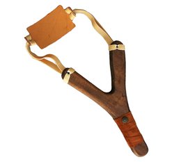 SLINGSHOT RUSTIK SUEDE GRIP + 3 CORK BALLS - ST531F