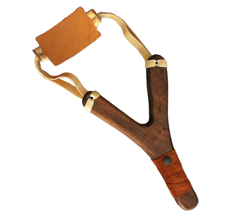 SLINGSHOT RUSTIK SUEDE GRIP + 3 CORK BALLS - ST531F