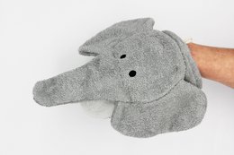 Gant de toilette BIO éléphant grand