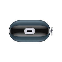 Etui Airpod Snap Gen 1/2 skórzane niebieskie