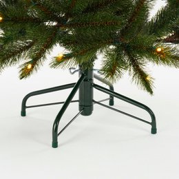 Albero di Natale artificiale illuminato Bristlecone Fir Green