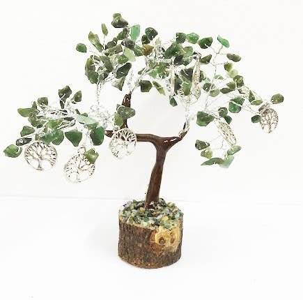 Gem Tree Green Jade con albero della vita 300Bd-armonia e pace