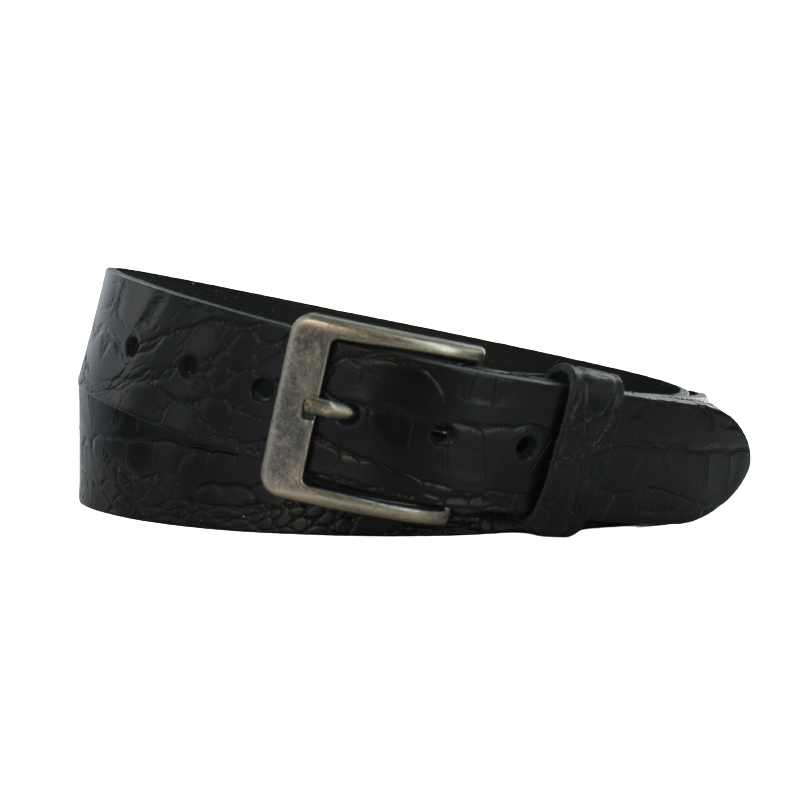 Ceinture taille 4cm | Crocodile en cuir grainé