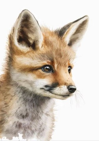 Sustainable card - Little fox